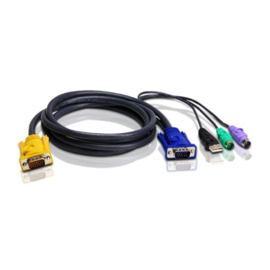 Aten 3m 3in1 VGA PS 2 USB Console KVM Cable SPHD 1-preview.jpg